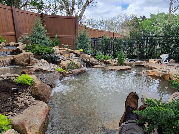 Step 2 - Enjoy the newly built pond