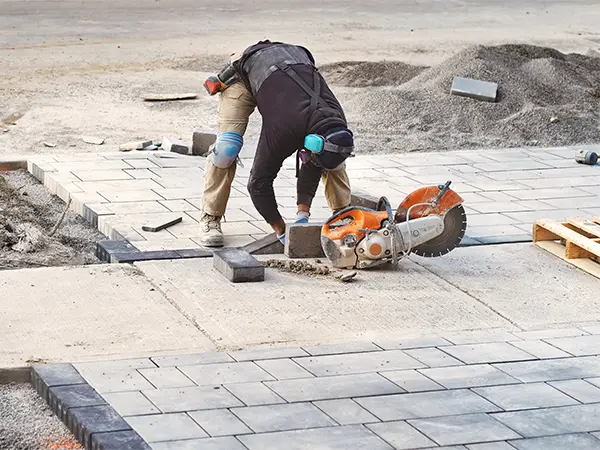 Step 2 - Installing the driveway pavers