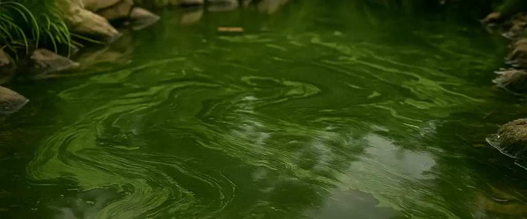Pond Water Feeling Slimy or Oily