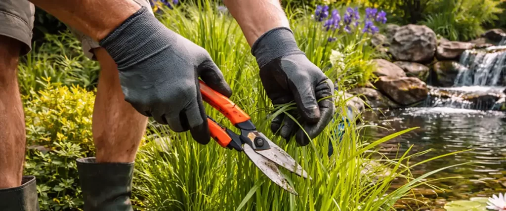 Control Plant Growth Around the Pond
